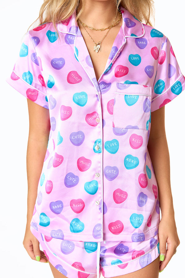 aurora-pajama-set-sweet-hearts Buddy Love - Sophia's Style-Aurora Pajama Set - Sweet Hearts-Purple-S-1